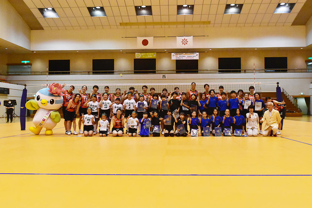蓮田市制50周年事業インビテーションマッチ　バレーボール教室レポート！！