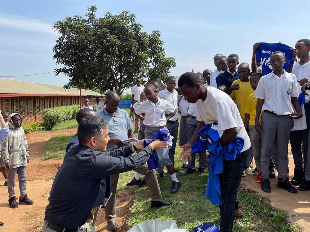 埼玉上尾メディックスの旧ウエアやグッズが各地へ届けられました【活動報告Voｌ.2】