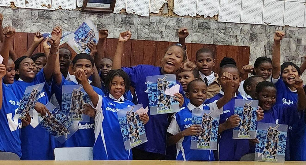 埼玉上尾メディックスの旧ウエアやグッズが各地へ届けられました【活動報告Voｌ.2】