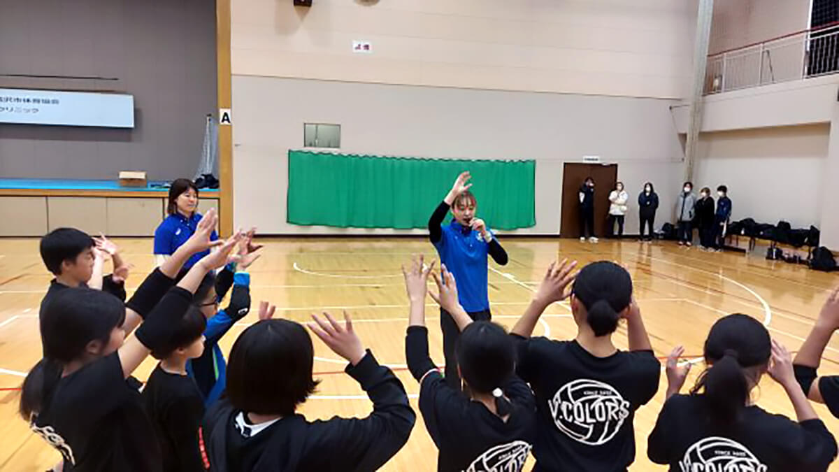 滝沢市体育協会　バレーボールクリニック レポート