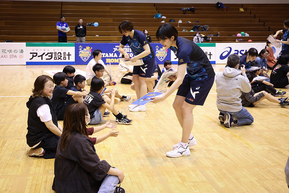 3月17日「アイダ設計 親子で観戦＆バレーボール体験会」レポート