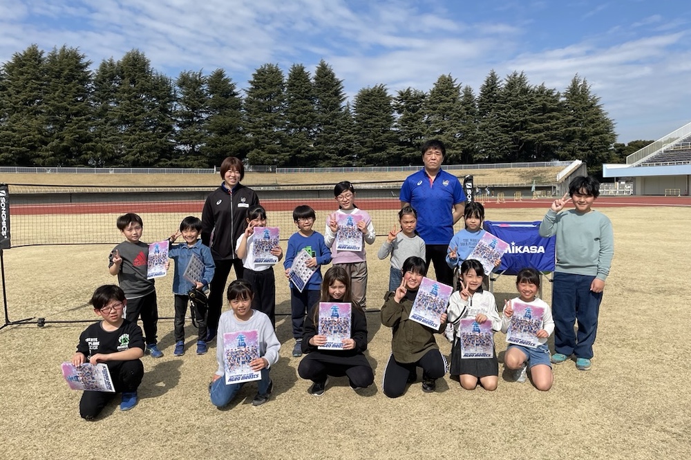 「わくわく公園まつり」でバレーボール体験教室を行いました！