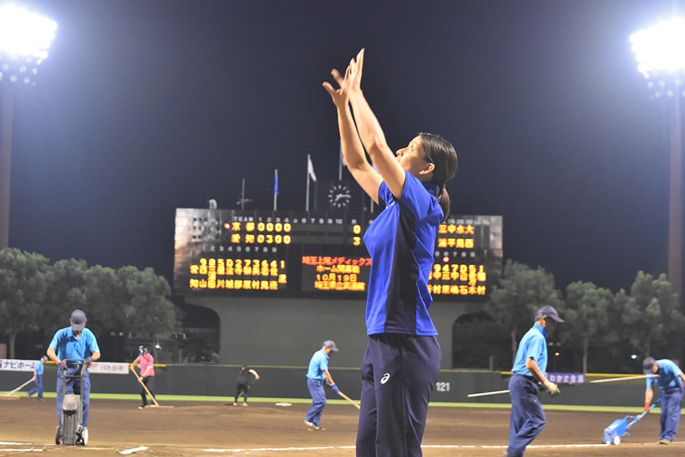 冨永こよみ選手の女子プロ野球リーグ始球式を終えて