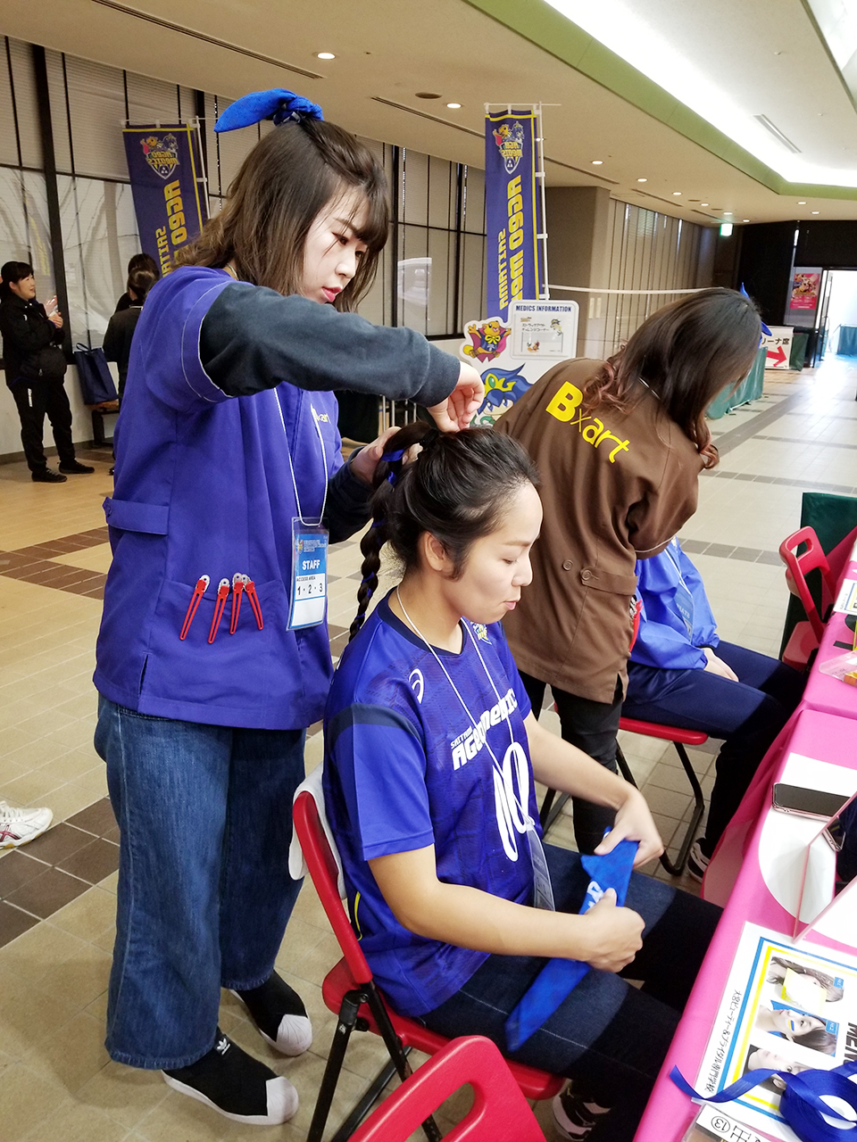 ヘアアレンジ&フェイスペイントコーナー