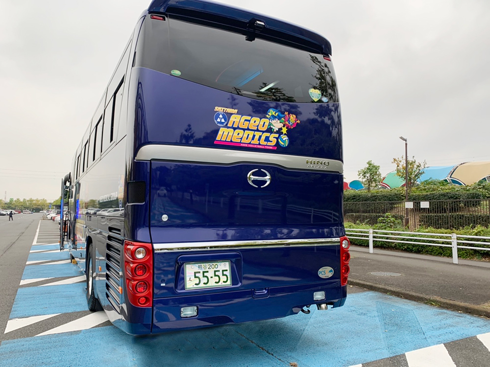 埼玉上尾メディックス チームバスリニューアルのお知らせ