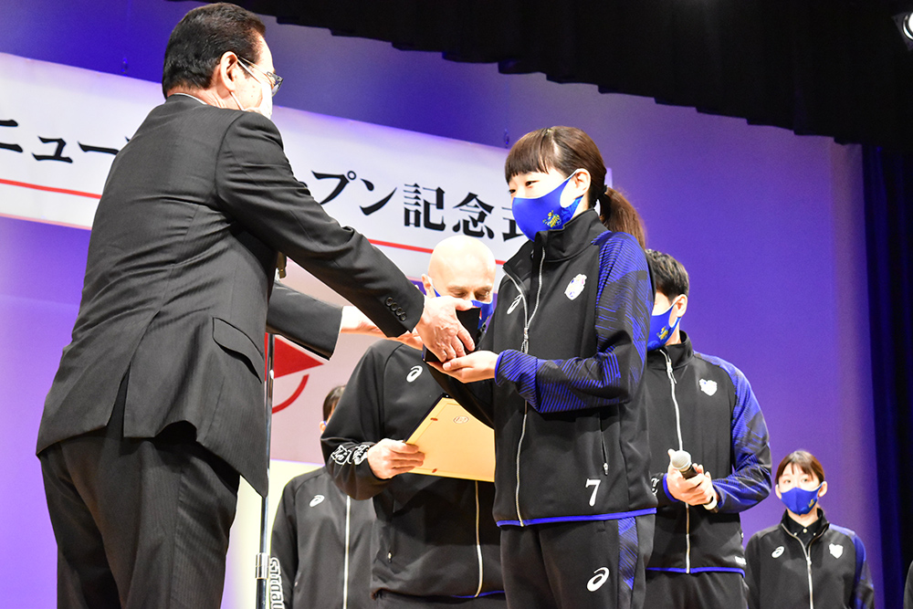 上尾市栄誉賞贈呈式