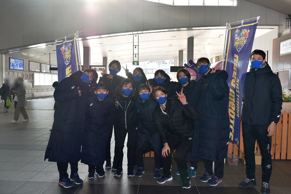 ホームゲーム宣伝、チラシ配布を行いました