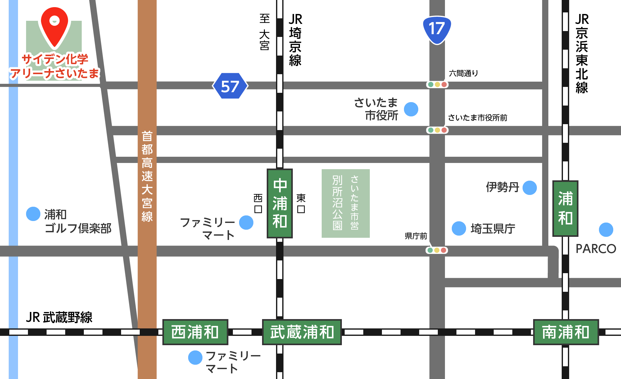 サイデン化学アリーナさいたまMAP