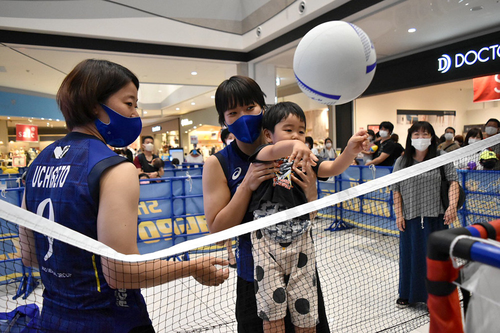 埼玉上尾メディックスとバレーボールチャレンジ！