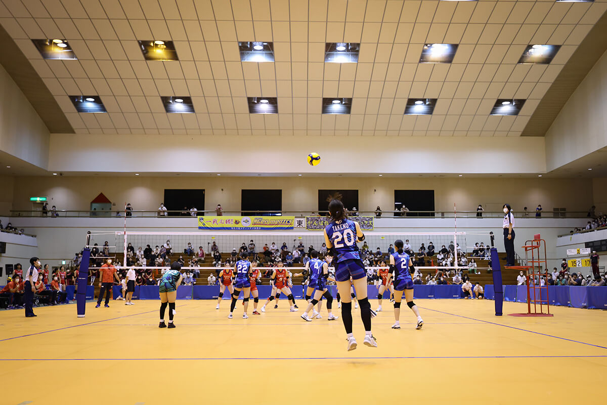 桶川市連携事業 ～バレーボール教室と埼玉上尾メディックス公開試合（青赤戦）