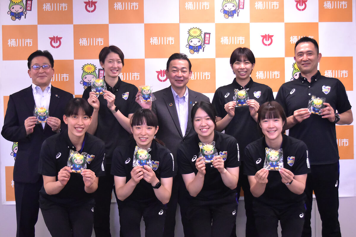 桶川市役所へ表敬訪問