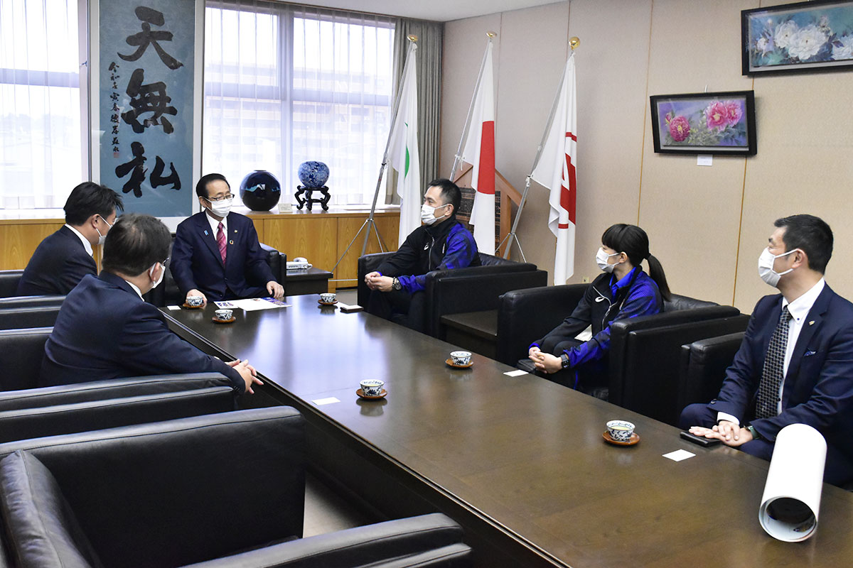 上尾市役所へ表敬訪問