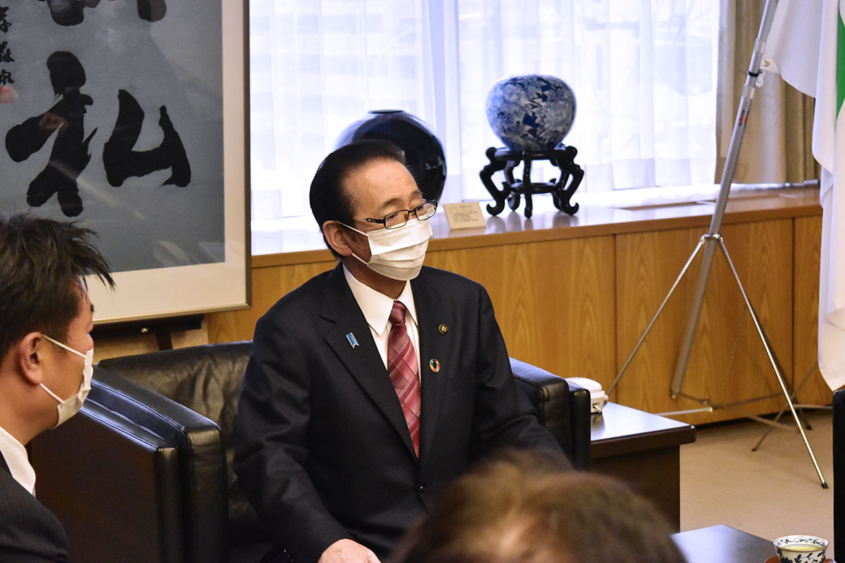 上尾市役所へ表敬訪問