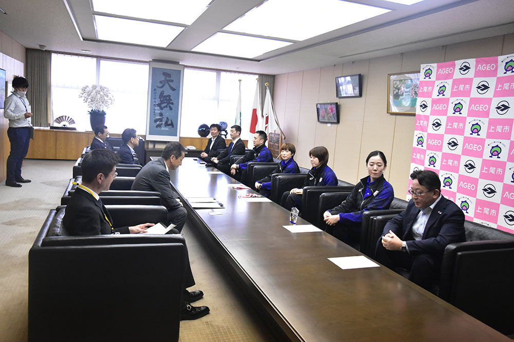 上尾市長・桶川市長へシーズン終了の報告について