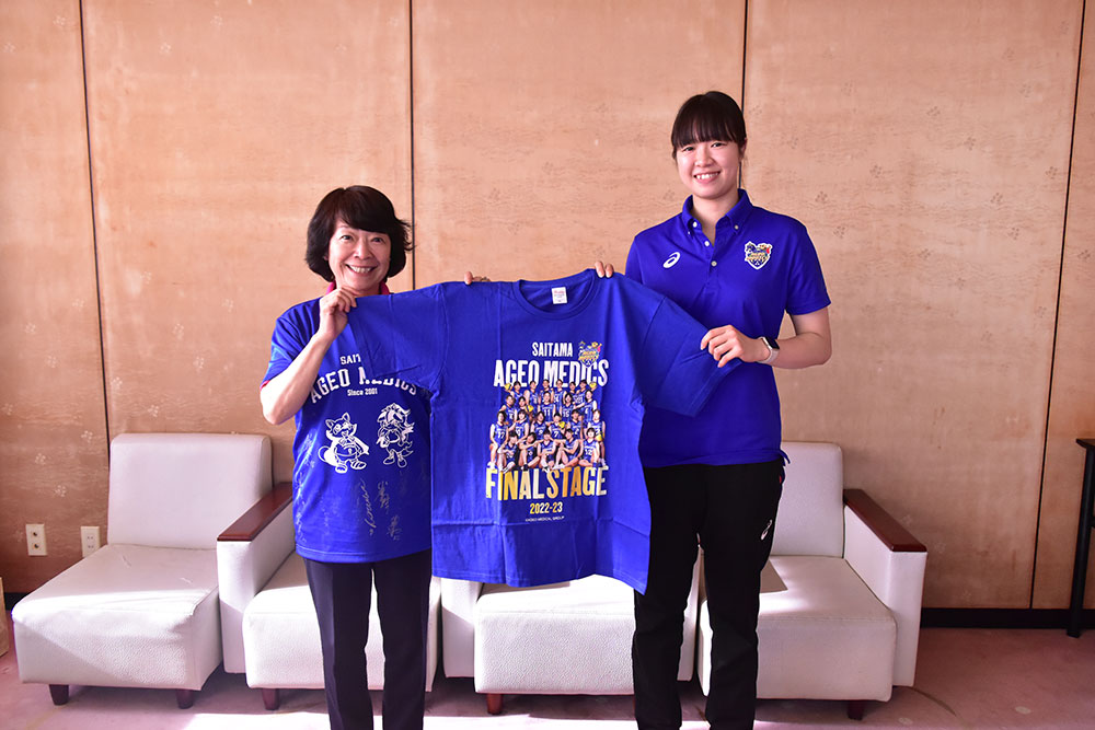 蓮田市長へシーズン終了の報告