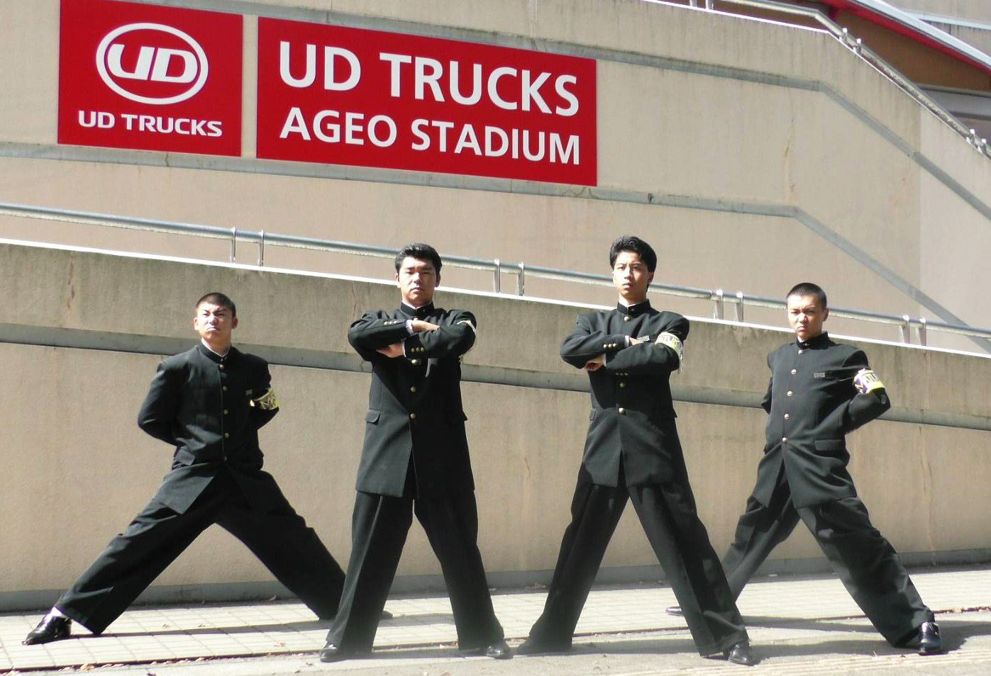 松山高校應援團部、吹奏楽部によるイベント出演について