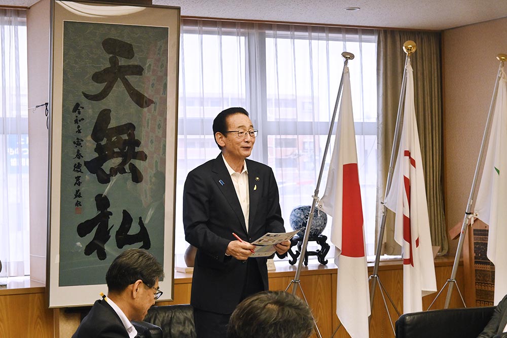 上尾市長を訪問、2023-24シーズン報告