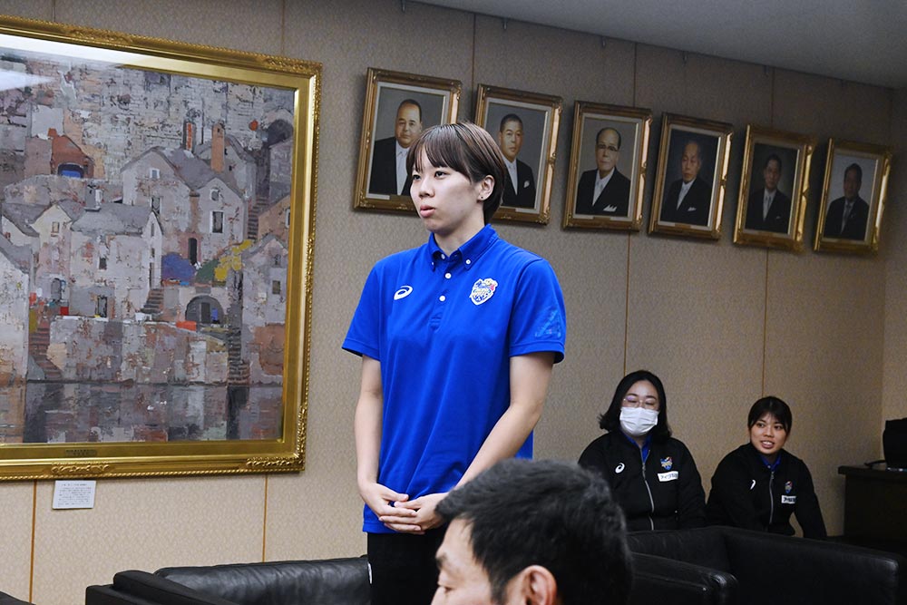 上尾市長を訪問、2023-24シーズン報告